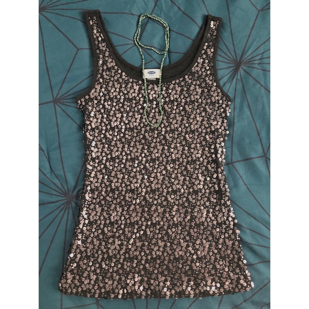 Sequin tank top